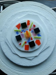 Piece before firing. 