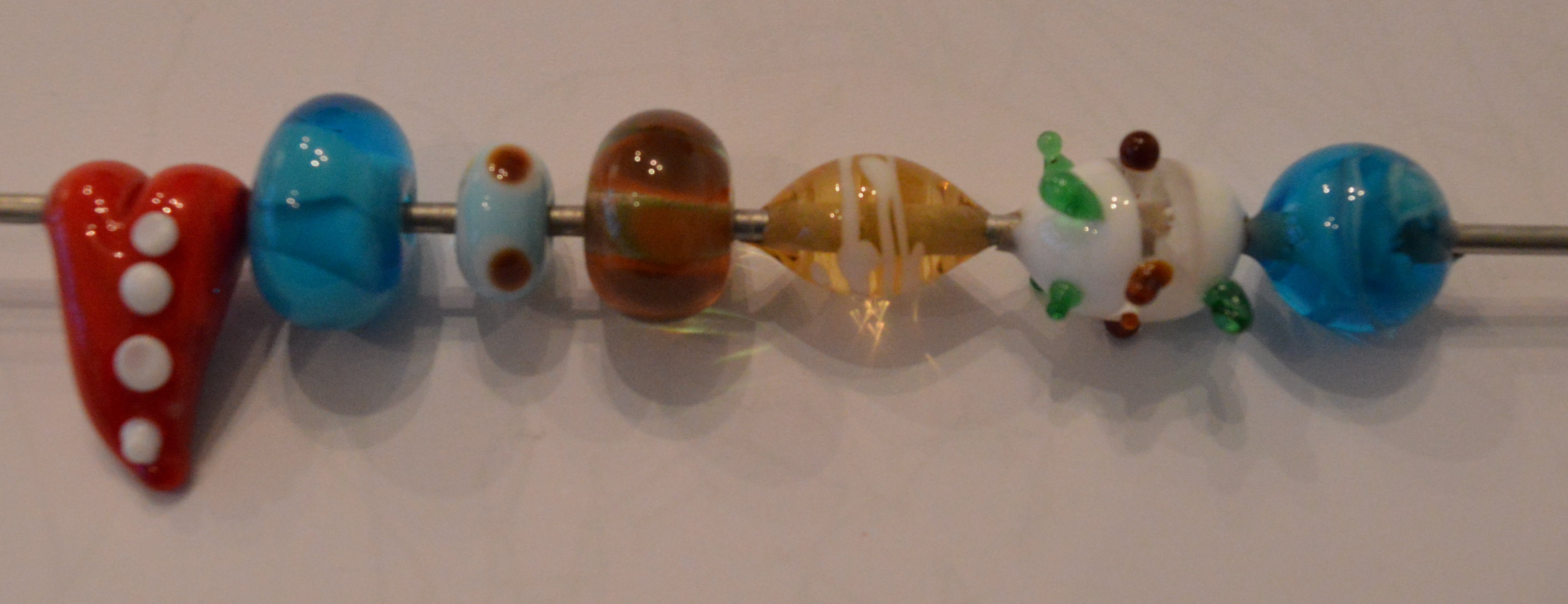 Lampwork hearts day